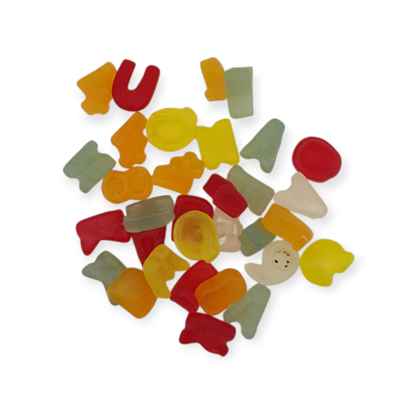 Fruitgum cijfers en letters veggie